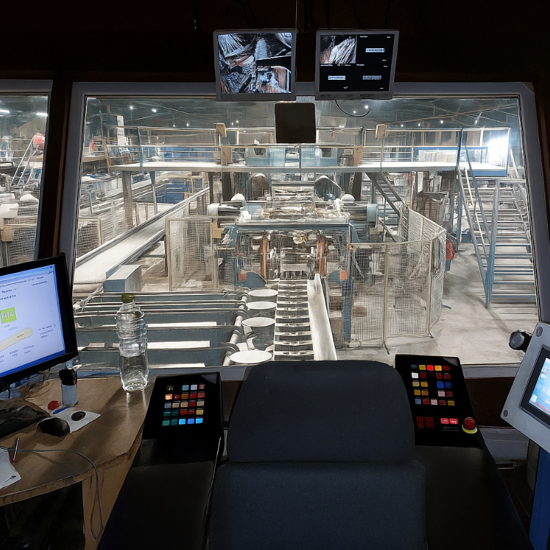 A room filled with multiple computer monitors, showcasing various screens and interfaces.